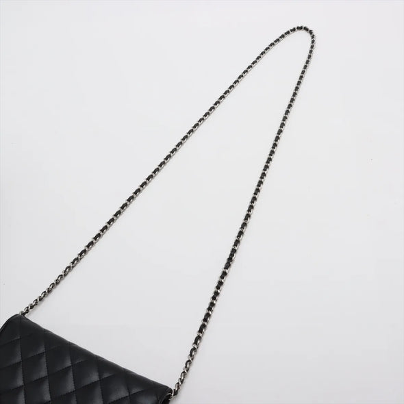 Chanel Black Nappa Lambskin Wallet on Chain  [Clearance Sale]