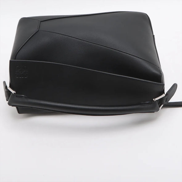 Loewe Black Leather Medium Puzzle Bag [Clearance Sale]