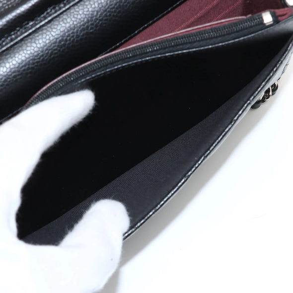 Chanel Black Caviar Calfskin Wallet on Chain [Clearance Sale]
