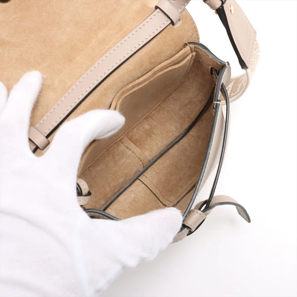 Loewe Beige Leather Mini Gate Bag  [Clearance Sale]