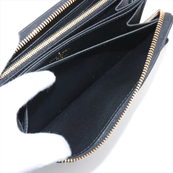 Louis Vuitton Noir Monogram Empreinte Leather Zippy Wallet [Clearance Sale]