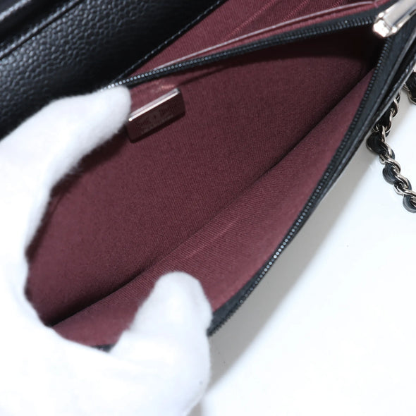 Chanel Black Caviar Calfskin Wallet on Chain [Clearance Sale]