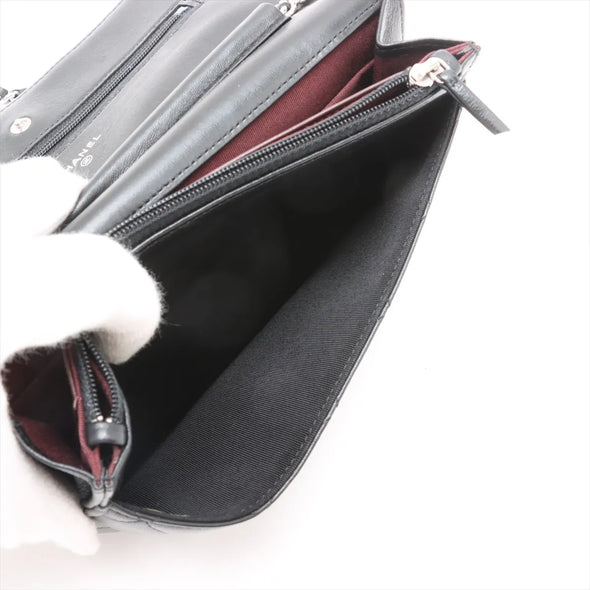 Chanel Black Nappa Lambskin Wallet on Chain  [Clearance Sale]