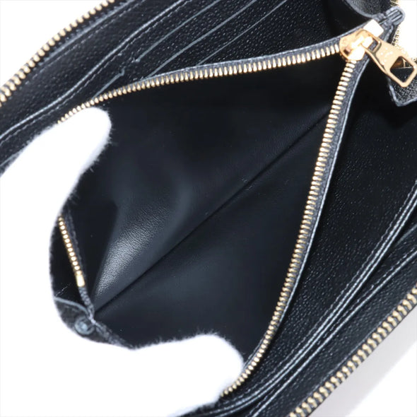 Louis Vuitton Noir Monogram Empreinte Leather Zippy Wallet [Clearance Sale]
