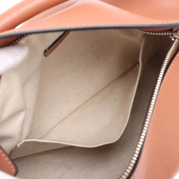Loewe Beige White Leather Small Puzzle Bag  [Clearance Sale]