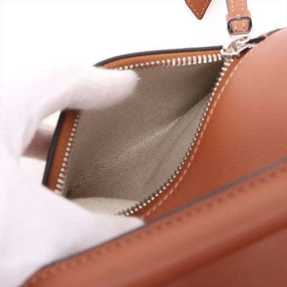Loewe Beige White Leather Small Puzzle Bag  [Clearance Sale]