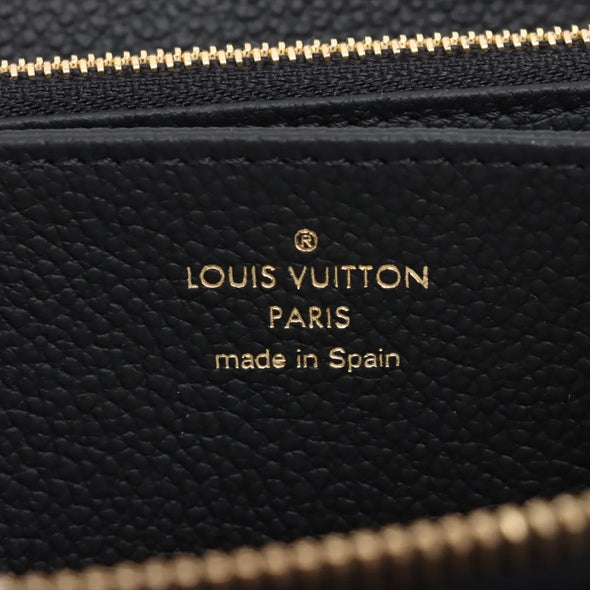 Louis Vuitton Noir Monogram Empreinte Leather Zippy Wallet [Clearance Sale]