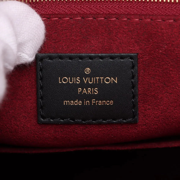 Louis Vuitton Black Beige Bicolor Monogram Empreinte Leather OnTheGo MM [Clearance Sale]