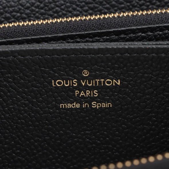 Louis Vuitton Noir Monogram Empreinte Leather Zippy Wallet [Clearance Sale]