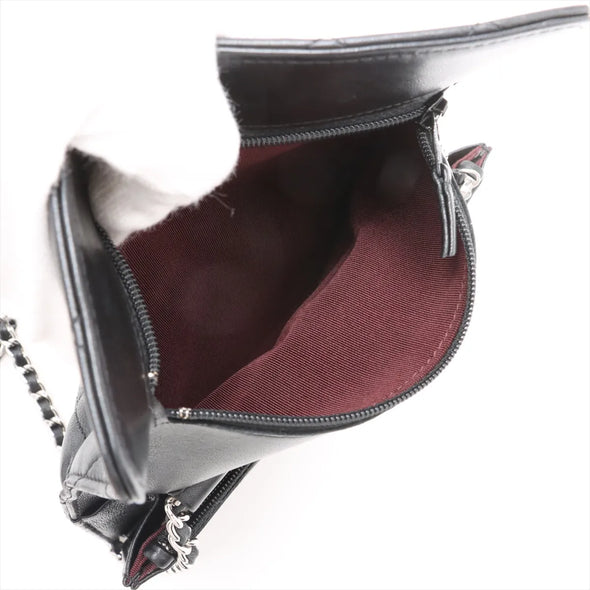 Chanel Black Nappa Lambskin Wallet on Chain  [Clearance Sale]