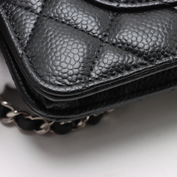 Chanel Black Caviar Calfskin Wallet on Chain [Clearance Sale]