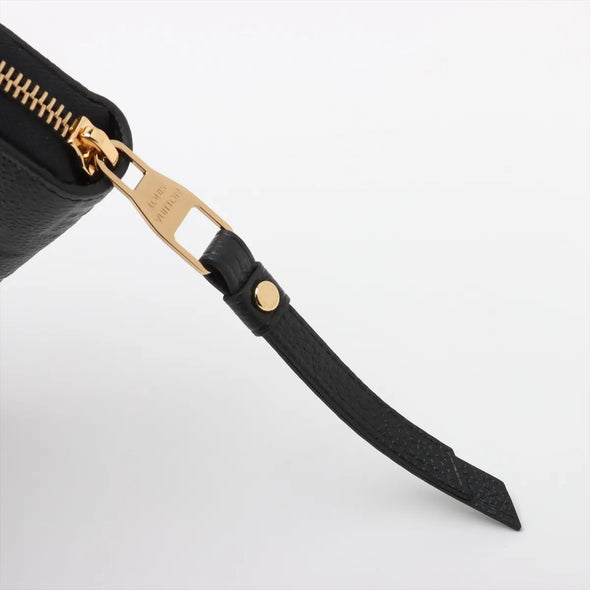 Louis Vuitton Noir Monogram Empreinte Leather Zippy Wallet [Clearance Sale]