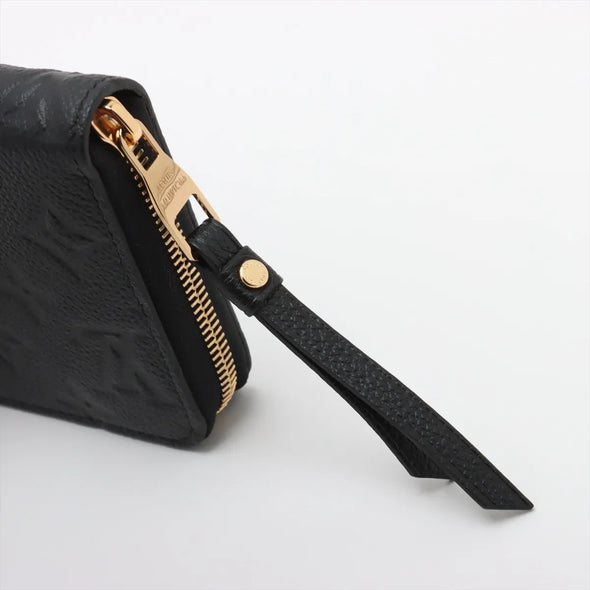 Louis Vuitton Noir Monogram Empreinte Leather Zippy Wallet [Clearance Sale]