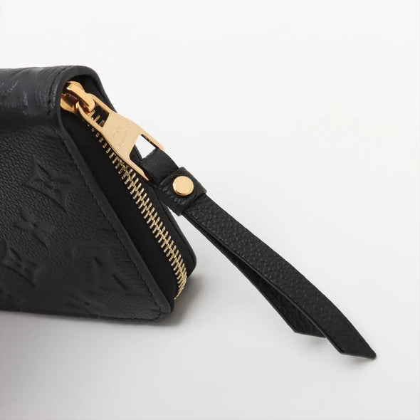 Louis Vuitton Noir Monogram Empreinte Leather Zippy Wallet [Clearance Sale]