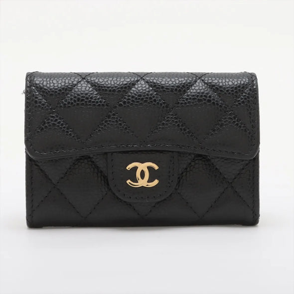 Chanel Black Caviar Calfskin Card Case [Clearance Sale]