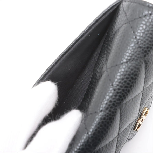Chanel Black Caviar Calfskin Card Case [Clearance Sale]