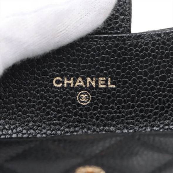 Chanel Black Caviar Calfskin Card Case [Clearance Sale]