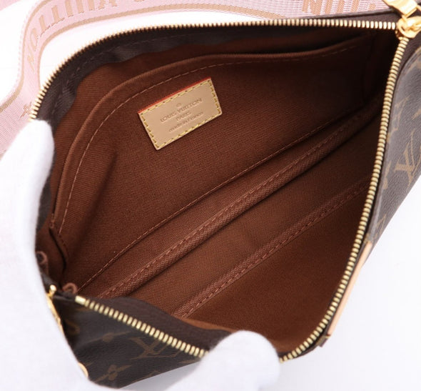 Rose Clair Monogram Canvas Multi Pochette (Rented Out)