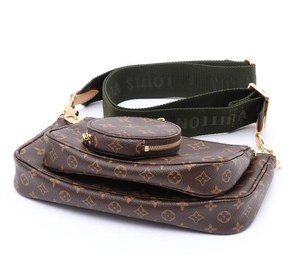 Khaki Monogram Canvas Multi Pochette (Rented Out)