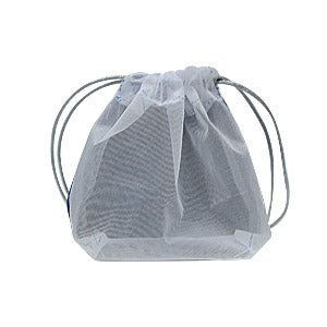 Navy Sheer Fabric Jewellery Pouches (Pack of 5)