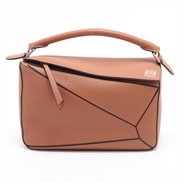 Loewe Tan Calfskin Leather Puzzle Bag [Clearance Sale]