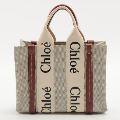 Chloe Brown / Beige Woody Small Tote Bag [Clearance Sale]