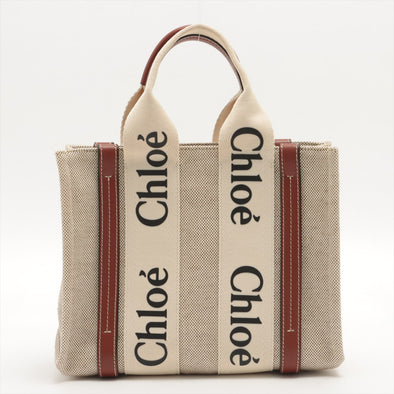 Chloe Brown / Beige Woody Small Tote Bag - 2 [Clearance Sale]
