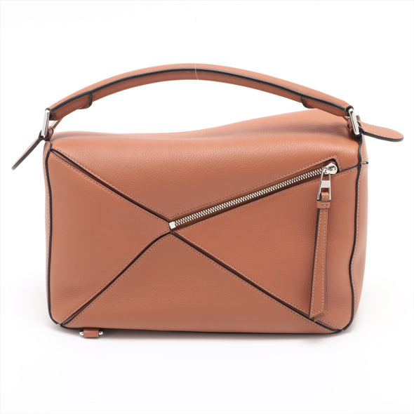 Loewe Tan Calfskin Leather Puzzle Bag [Clearance Sale]