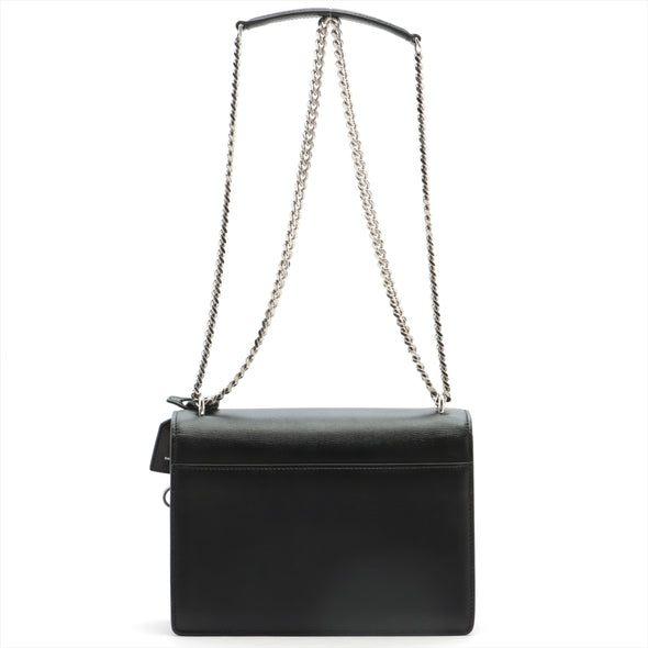 Saint Laurent Black Leather Sunset Medium Chain Bag [Clearance Sale]