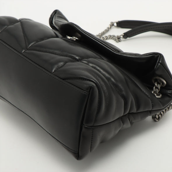 Saint Laurent Black Leather Puffer Small Chain Bag [Clearance Sale]
