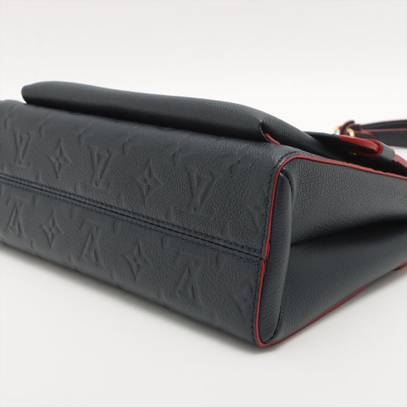 Louis Vuitton Marine Rouge Monogram Empreinte Leather Vavin PM [Clearance Sale]