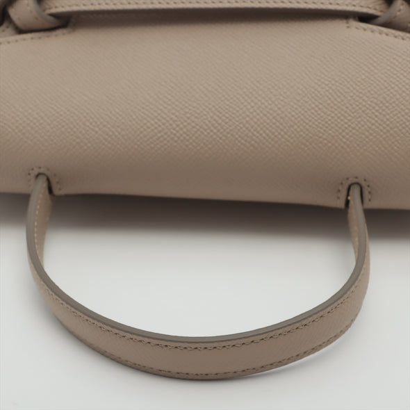 Celine Beige Grained Calf Leather Nano Belt Bag [Clearance Sale]
