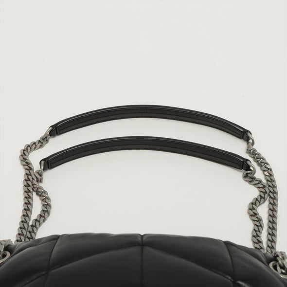 Saint Laurent Black Leather Puffer Small Chain Bag [Clearance Sale]