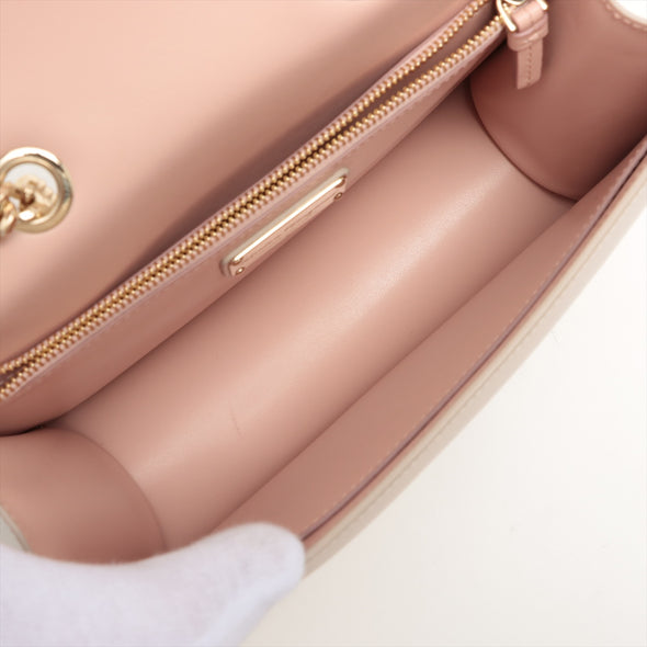 Salvatore Ferragamo Beige Vara Bow Shoulder Bag [Clearance Sale]