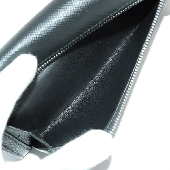 Prada Nero Saffiano Leather Triangle Large Wallet [Clearance Sale]