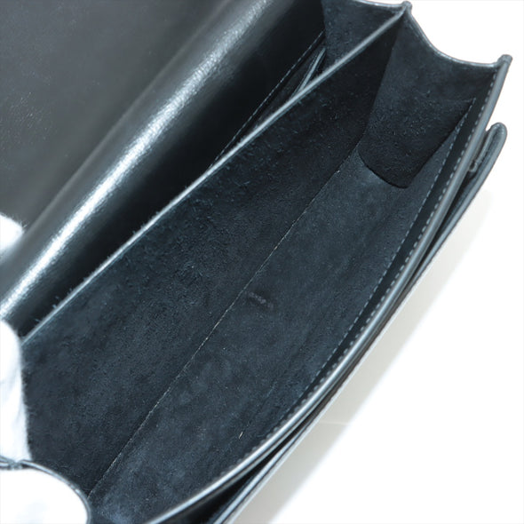 Saint Laurent Black Leather Sunset Medium Chain Bag [Clearance Sale]