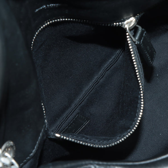Saint Laurent Black Leather Puffer Small Chain Bag [Clearance Sale]