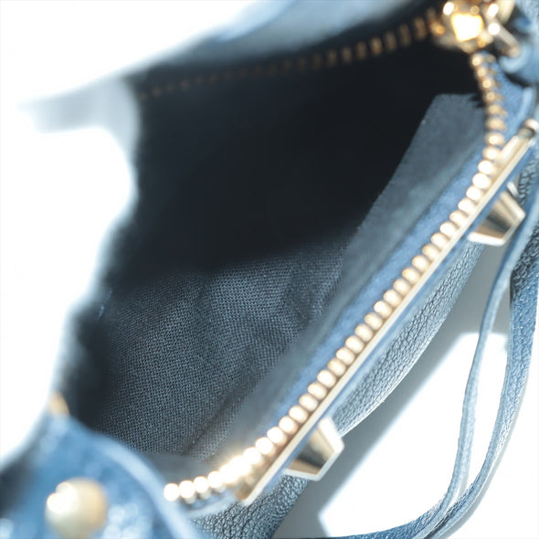 Balenciaga Navy Metallic Edge Small City [Clearance Sale]