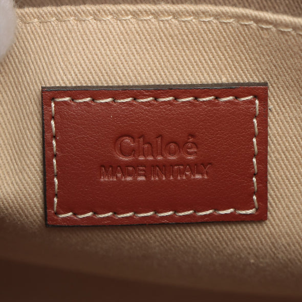 Chloe Brown / Beige Woody Small Tote Bag [Clearance Sale]