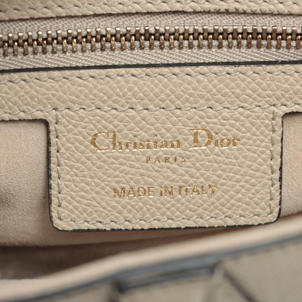 Christian Dior Beige Grained Leather Saddle Bag [Clearance Sale]