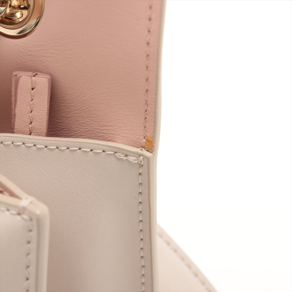 Salvatore Ferragamo Beige Vara Bow Shoulder Bag [Clearance Sale]