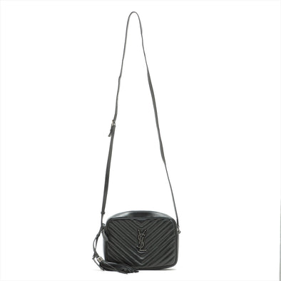 Saint Laurent Black Quilted Leather Lou Camera Bag [Clearance Sale]