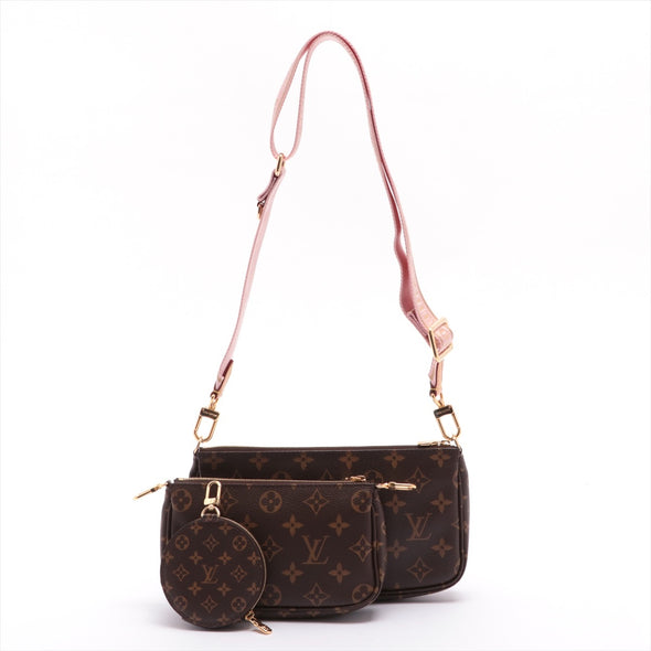 Rose Clair Monogram Canvas Multi Pochette - 2