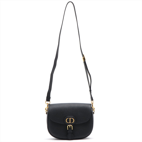 Black Grained Calfskin Leather Medium Dior Bobby Bag (Rented Out)