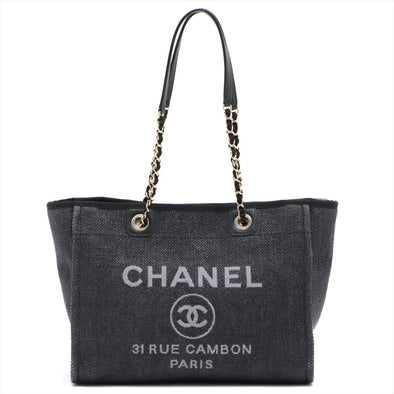 Chanel Black Deauville Chain Tote Bag [Clearance Sale]