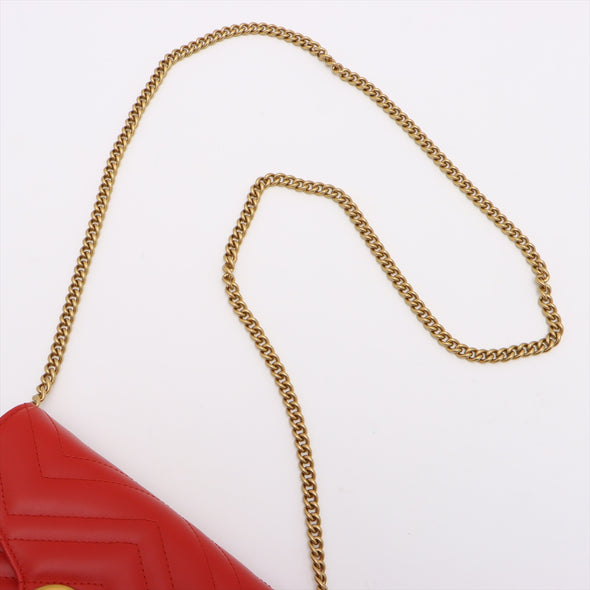 Gucci Red GG Marmont Matelasse Mini Bag [Clearance Sale]