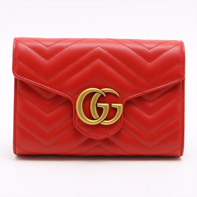 Gucci Red GG Marmont Matelasse Mini Bag [Clearance Sale]