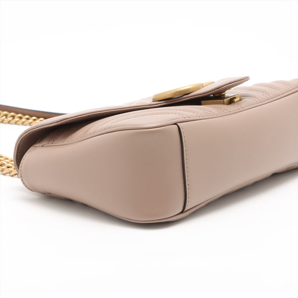 Gucci Beige GG Marmont Matelasse Shoulder Bag [Clearance Sale]