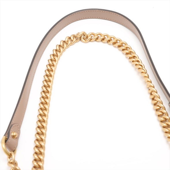 Gucci Beige GG Marmont Matelasse Shoulder Bag [Clearance Sale]