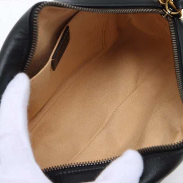 Gucci Black GG Marmont Matelasse Small Shoulder Bag - 2 [Clearance Sale]